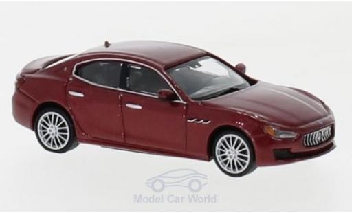 Coche miniatura Maserati Ghibli 1/87 Minichamps metalico rojo 2018 Maserati Ghibli 1/87 Minichamps metalico rojo 2018 coche miniatura