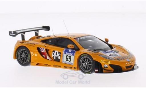 Coche miniatura McLaren MP4-12C 1/43 Minichamps 12C GT3 No.69 Doerr Motorsport Pirelli 24h Nürburgring 2014 R.Adams/S.Asch/A.Klasen/A.Parente McLaren MP4-12C 1/43 Minichamps 12C GT3 No.69 Doerr Motorsport Pirelli 24h Nürburgring 2014 R.Adams/S.Asch/A.Klasen/A.Parente coche miniatura