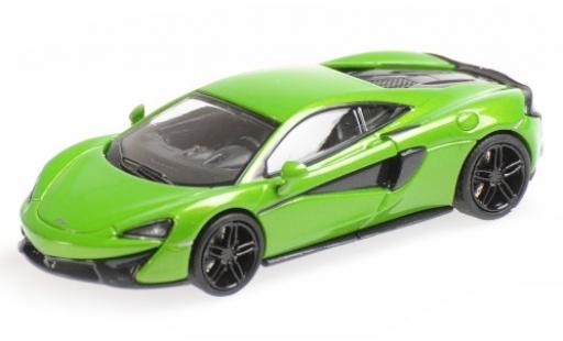 Coche miniatura McLaren 570 1/87 Minichamps S metalico verde McLaren 570 1/87 Minichamps S metalico verde coche miniatura