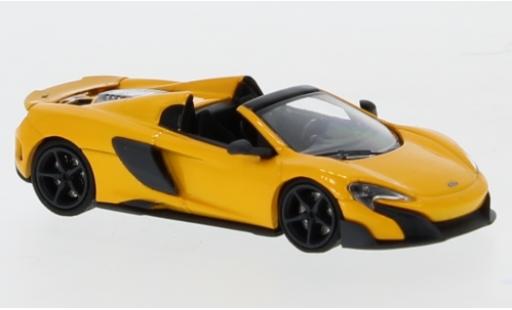 Coche miniatura McLaren 675 1/87 Minichamps LT Spider metalico amarillo 2016 McLaren 675 1/87 Minichamps LT Spider metalico amarillo 2016 coche miniatura