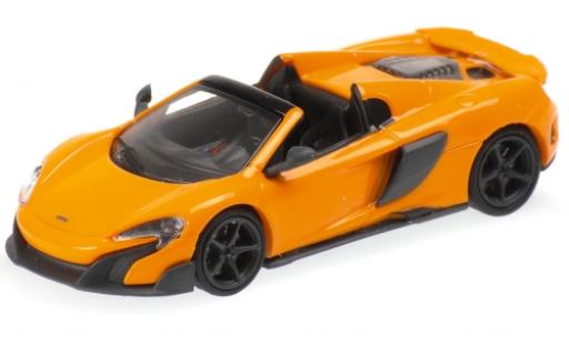 Coche miniatura McLaren 675 1/87 Minichamps LT Spider naranja 2016 McLaren 675 1/87 Minichamps LT Spider naranja 2016 coche miniatura