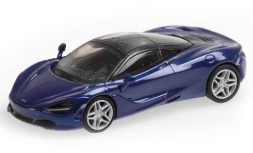 Coche miniatura McLaren 720 1/87 Minichamps S azul McLaren 720 1/87 Minichamps S azul coche miniatura