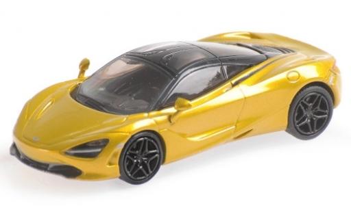 Coche miniatura McLaren 720 1/87 Minichamps S metalico amarillo McLaren 720 1/87 Minichamps S metalico amarillo coche miniatura