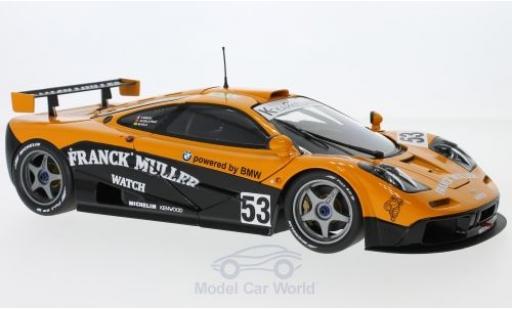 Coche miniatura McLaren F1 1/18 Minichamps GTR No.53 Kokusai Kaihatsu Racing 24h Le Mans 1996 F.Giroix/M.S.Sala/J.D.Deletraz ohne Vitrine McLaren F1 1/18 Minichamps GTR No.53 Kokusai Kaihatsu Racing 24h Le Mans 1996 F.Giroix/M.S.Sala/J.D.Deletraz ohne Vitrine coche miniatura