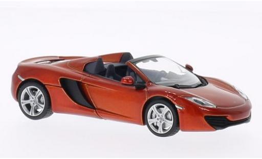 Coche miniatura McLaren MP4-12C 1/43 Minichamps Spider metalico naranja 2012 McLaren MP4-12C 1/43 Minichamps Spider metalico naranja 2012 coche miniatura