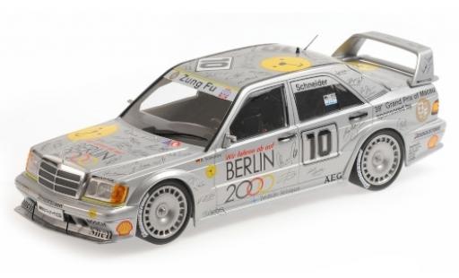 Mercedes 190 1/18 Minichamps E 2.5-16 EVO 2 No.10 Zung Fu Berlin 2000 Macau Guia Race 1992 B.Schneider coche miniatura