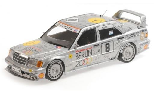Mercedes 190 1/18 Minichamps E 2.5-16 EVO 2 No.8 Zung Fu Berlin 2000 Macau Guia Race 1992 E.Lohr coche miniatura