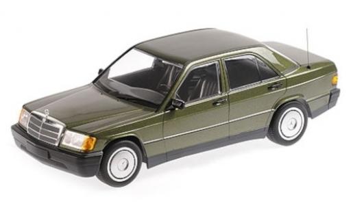 Mercedes 190 1/18 Minichamps E (W201) metalico verde 1982 coche miniatura
