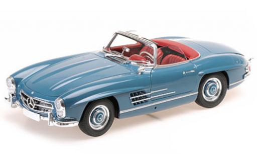 Coche miniatura Mercedes 300 1/18 Minichamps SL Roadster (W198) azul 1957 Mercedes 300 1/18 Minichamps SL Roadster (W198) azul 1957 coche miniatura