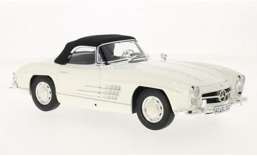 Coche miniatura Mercedes 300 1/18 Minichamps SL Roadster (W198 I) blanco/negro 1957 Mercedes 300 1/18 Minichamps SL Roadster (W198 I) blanco/negro 1957 coche miniatura