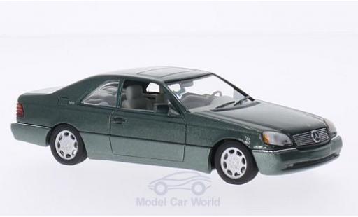Coche miniatura Mercedes 600 1/43 Minichamps SEC Coupe (C140) metalico verde 1992 Mercedes 600 1/43 Minichamps SEC Coupe (C140) metalico verde 1992 coche miniatura