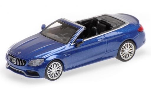 Coche miniatura Mercedes Classe C 1/87 Minichamps AMG C63 Cabriolet (A205) metalico azul 2019 Mercedes Classe C 1/87 Minichamps AMG C63 Cabriolet (A205) metalico azul 2019 coche miniatura