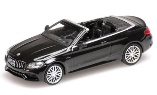 Coche miniatura Mercedes Classe C 1/87 Minichamps AMG C63 Cabriolet (A205) metalico negro 2019 Mercedes Classe C 1/87 Minichamps AMG C63 Cabriolet (A205) metalico negro 2019 coche miniatura