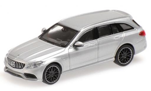 Coche miniatura Mercedes Classe C 1/87 Minichamps AMG C63 T-Modell (S205) gris 2019 Mercedes Classe C 1/87 Minichamps AMG C63 T-Modell (S205) gris 2019 coche miniatura