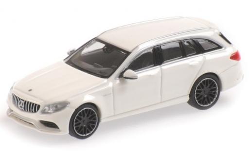 Coche miniatura Mercedes Classe C 1/87 Minichamps AMG C63 T-Modell (S205) blanco 2019 Mercedes Classe C 1/87 Minichamps AMG C63 T-Modell (S205) blanco 2019 coche miniatura
