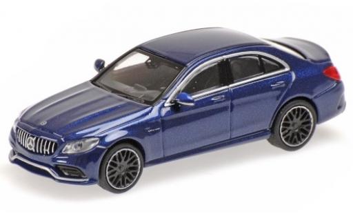 Coche miniatura Mercedes Classe C 1/87 Minichamps AMG C63 (W205) metalico azul 2019 Mercedes Classe C 1/87 Minichamps AMG C63 (W205) metalico azul 2019 coche miniatura