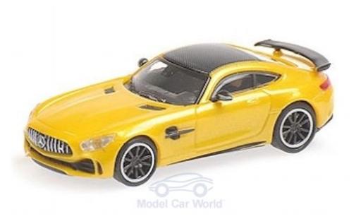 Coche miniatura Mercedes AMG GT 1/87 Minichamps R metalico amarillo 2017 Mercedes AMG GT 1/87 Minichamps R metalico amarillo 2017 coche miniatura