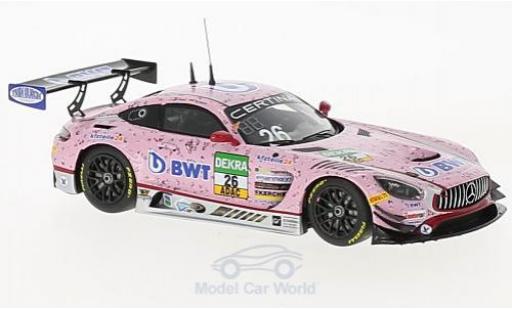 Coche miniatura Mercedes AMG GT 1/43 Minichamps 3 No.26 BWT Mücke Motorsport BWT ADAC GT Masters 2017 S.Asch/L.Auer/S.Mücke Mercedes AMG GT 1/43 Minichamps 3 No.26 BWT Mücke Motorsport BWT ADAC GT Masters 2017 S.Asch/L.Auer/S.Mücke coche miniatura