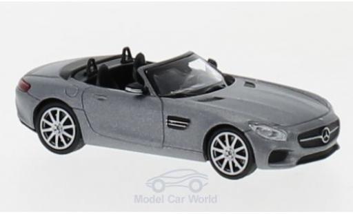 Coche miniatura Mercedes AMG GT 1/87 Minichamps S Cabriolet matt-gris 2017 Mercedes AMG GT 1/87 Minichamps S Cabriolet matt-gris 2017 coche miniatura
