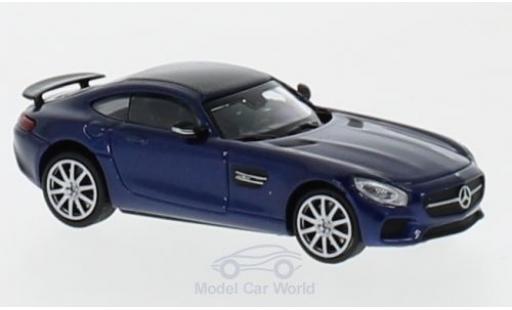 Coche miniatura Mercedes AMG GT 1/87 Minichamps S metalico azul 2015 Mercedes AMG GT 1/87 Minichamps S metalico azul 2015 coche miniatura