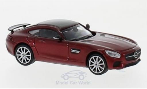 Coche miniatura Mercedes AMG GT 1/87 Minichamps S metalico rojo 2015 Mercedes AMG GT 1/87 Minichamps S metalico rojo 2015 coche miniatura