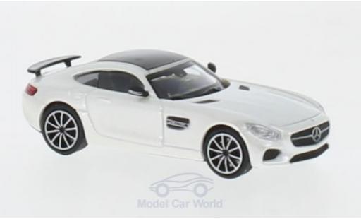 Coche miniatura Mercedes AMG GT 1/87 Minichamps S metalico blanco 2015 Mercedes AMG GT 1/87 Minichamps S metalico blanco 2015 coche miniatura