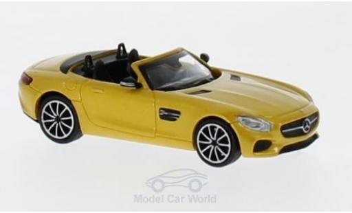 Coche miniatura Mercedes AMG GT 1/87 Minichamps S Roadster metalico amarillo 2017 Mercedes AMG GT 1/87 Minichamps S Roadster metalico amarillo 2017 coche miniatura