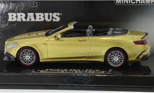 Coche miniatura Mercedes Classe S 1/43 Minichamps Brabus 850 Cabriolet gold 2016 Basis AMG S 63 Cabriolet Mercedes Classe S 1/43 Minichamps Brabus 850 Cabriolet gold 2016 Basis AMG S 63 Cabriolet coche miniatura