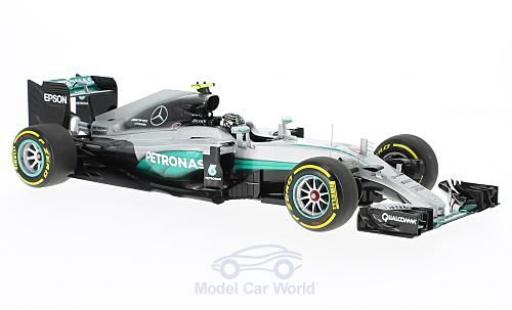Mercedes F1 1/18 Minichamps W07 Hybrid No.6 AMG Petronas Team Formel 1 GP Abu Dhabi 2016 N.Rosberg coche miniatura