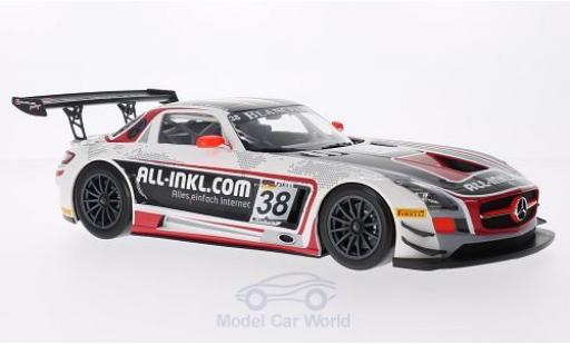 Mercedes SLS 1/18 Minichamps AMG GT3 No.38 Münnich Motorsport FIA GT1 World Championship 2012 M.Basseng/M.Winkelhock coche miniatura