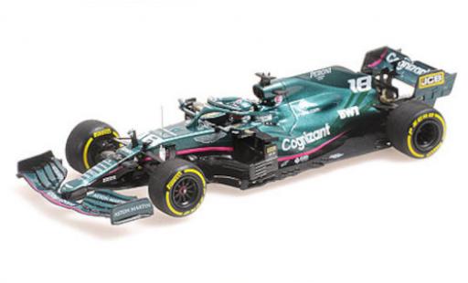 Coche miniatura Aston Martin AMR2 1/43 Minichamps 1 No.18 Cognizant F1 Team Cognizant Formel 1 GP Bahrain 2021 Aston Martin AMR2 1/43 Minichamps 1 No.18 Cognizant F1 Team Cognizant Formel 1 GP Bahrain 2021 coche miniatura