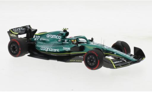 Coche miniatura Aston Martin AMR2 1/43 Minichamps 2 No.27 Aramco Cognizant F1 Team Cognizant Formel 1 GP Bahrain 2022 Aston Martin AMR2 1/43 Minichamps 2 No.27 Aramco Cognizant F1 Team Cognizant Formel 1 GP Bahrain 2022 coche miniatura