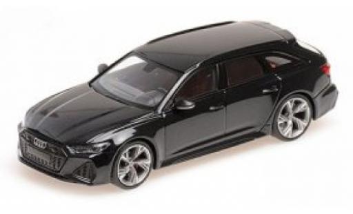 Coche miniatura Audi RS6 1/43 Minichamps Avant (C8) metallise negro 2019 Audi RS6 1/43 Minichamps Avant (C8) metallise negro 2019 coche miniatura