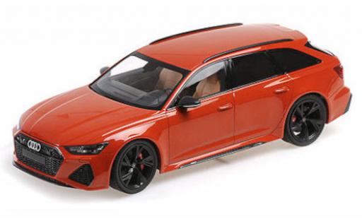Audi RS6 1/18 Minichamps Avant metallise naranja 2019 coche miniatura
