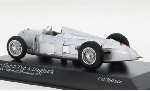 Coche miniatura Auto Union Typ A 1/43 Minichamps Langheck No.1 ADAC Eifelrennen 1934 Auto Union Typ A 1/43 Minichamps Langheck No.1 ADAC Eifelrennen 1934 coche miniatura