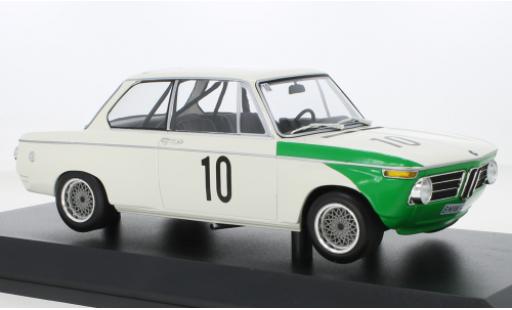 Bmw 2002 1/18 Minichamps tiK No.10 ETCC Nuerburgring 1968 coche miniatura