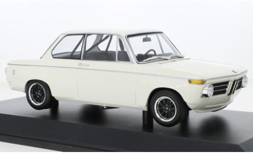 Bmw 2002 1/18 Minichamps blanco 1970 coche miniatura