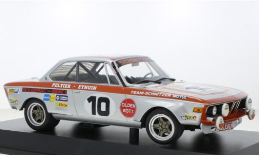 Coche miniatura Bmw 2800 1/18 Minichamps CS No.10 24h Spa 1972 Bmw 2800 1/18 Minichamps CS No.10 24h Spa 1972 coche miniatura
