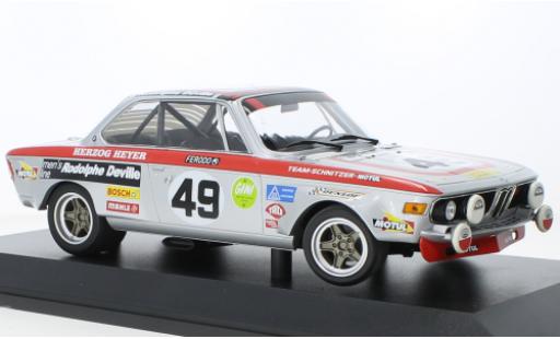 Coche miniatura Bmw 2800 1/18 Minichamps CS No.49 Team Schnitzer-Motul 24h Spa 1972 Bmw 2800 1/18 Minichamps CS No.49 Team Schnitzer-Motul 24h Spa 1972 coche miniatura
