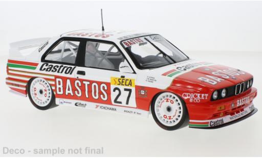 Bmw M3 1/18 Minichamps (E30) No.27 Bigazzi Team Bastos 24h Spa Francorchamps 1990 coche miniatura
