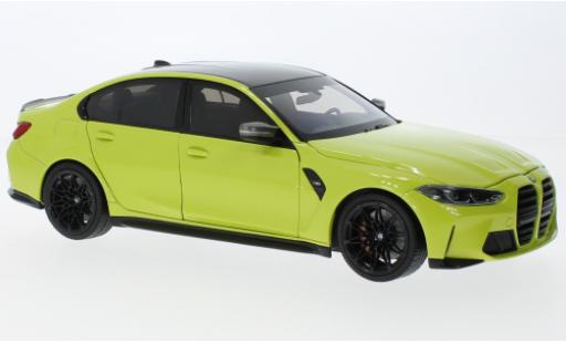 Coche miniatura Bmw M3 1/18 Minichamps (G80) metallise amarillo 2020 Bmw M3 1/18 Minichamps (G80) metallise amarillo 2020 coche miniatura