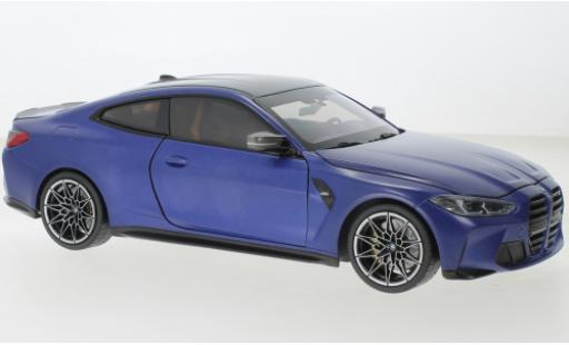 Coche miniatura Bmw M4 1/18 Minichamps azul mat 2020 Bmw M4 1/18 Minichamps azul mat 2020 coche miniatura