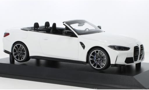 Coche miniatura Bmw M4 1/18 Minichamps cabriolet blanche 2021 Bmw M4 1/18 Minichamps cabriolet blanche 2021 coche miniatura