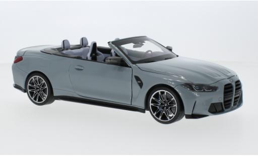 Coche miniatura Bmw M4 1/18 Minichamps cabriolet metallise gris 2020 Bmw M4 1/18 Minichamps cabriolet metallise gris 2020 coche miniatura