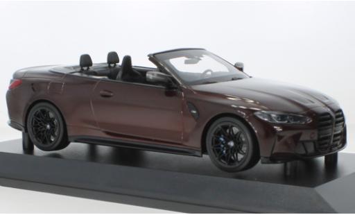 Coche miniatura Bmw M4 1/18 Minichamps cabriolet metallise rouge foncé 2020 Bmw M4 1/18 Minichamps cabriolet metallise rouge foncé 2020 coche miniatura