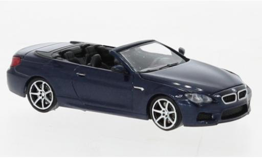 Coche miniatura Bmw M6 1/87 Minichamps Cabriolet metallise azul 2015 Bmw M6 1/87 Minichamps Cabriolet metallise azul 2015 coche miniatura