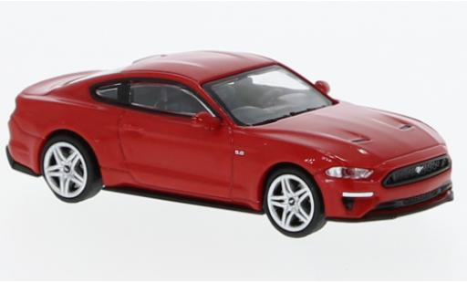 Coche miniatura Ford Mustang 1/87 Minichamps GT rouge 2018 Ford Mustang 1/87 Minichamps GT rouge 2018 coche miniatura