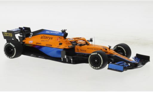 Coche miniatura McLaren F1 1/18 Minichamps MCL35M No.3 Team Formel 1 GP Italien 2021 McLaren F1 1/18 Minichamps MCL35M No.3 Team Formel 1 GP Italien 2021 coche miniatura