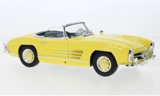 Coche miniatura Mercedes 300 1/18 Minichamps SL Roadster (W198) amarillo/negro 1957 Mercedes 300 1/18 Minichamps SL Roadster (W198) amarillo/negro 1957 coche miniatura