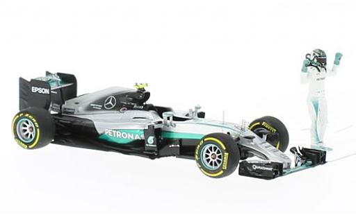 Coche miniatura Mercedes F1 1/43 Minichamps W07 hybride No.6 AMG Petronas Team formule 1 GP Abu Dhabi 2016 Mercedes F1 1/43 Minichamps W07 hybride No.6 AMG Petronas Team formule 1 GP Abu Dhabi 2016 coche miniatura